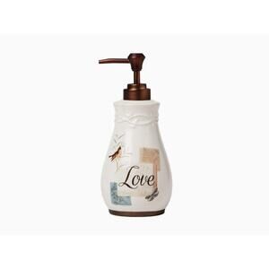 SKL Home 'Love' Lotion Pump Soap Dispenser Off White / Cream